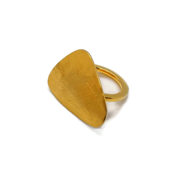 Δαχτυλίδι επίχρυσο Νο 55, σπό τη συλλογή πέταλα